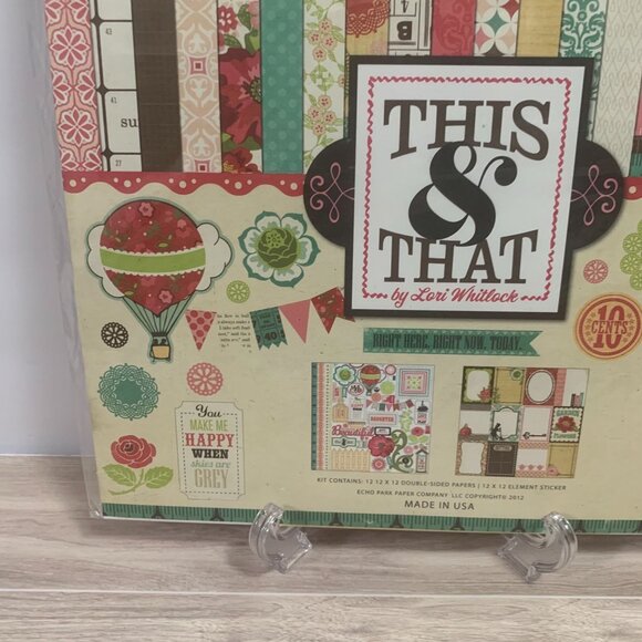 Echo Park "This And That" Papercraft Scrapbooking Junk Journaling Kit - Picture 2 of 7